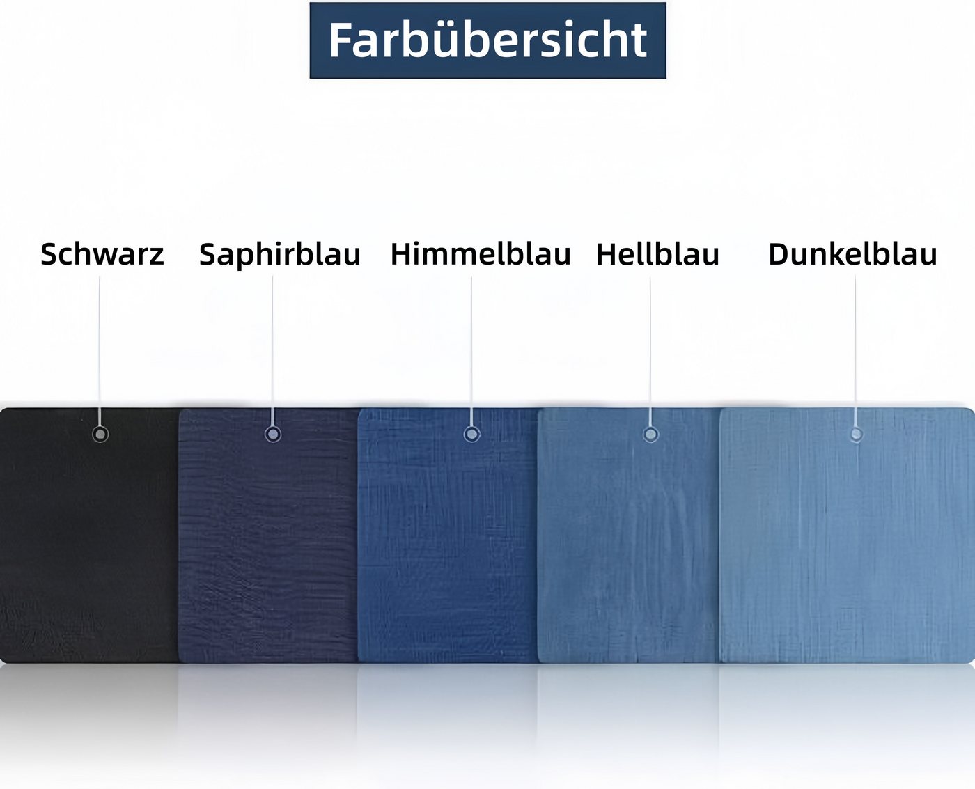 FOUORTUNATE-BEE Aufnäher 25er-Set Jeansflicken zum Aufbügeln für Kleidung und Taschen, (25-tlg), Baumwoll-Jeanspatches zum Reparieren von Hosen und Jacken Bild 4
