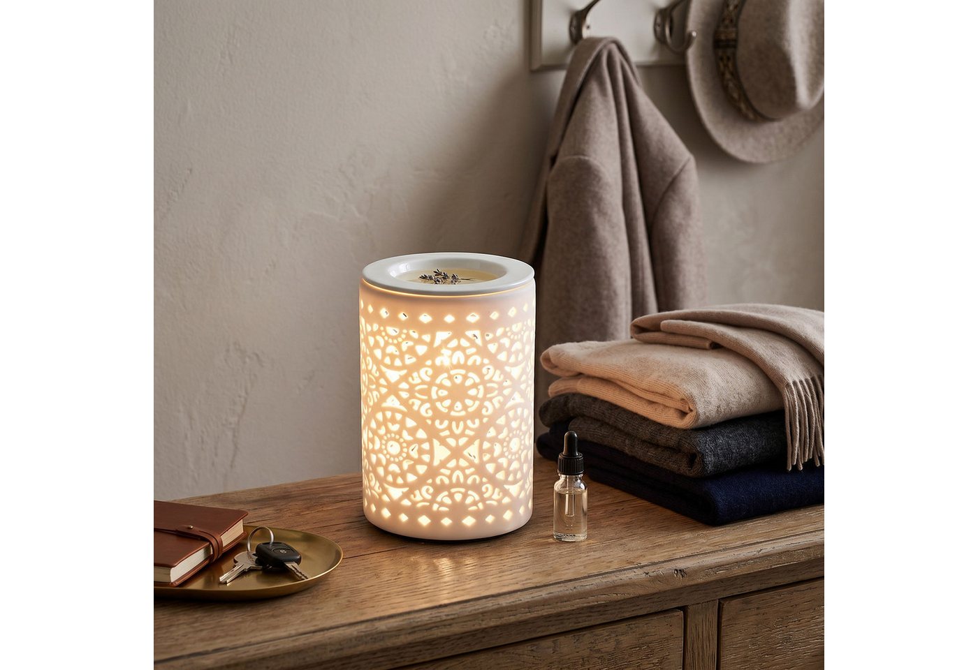Levandeo® Duftlampe, Elektrische Duftlampe Tischlampe Aromalampe Duftöl Licht Bild 2