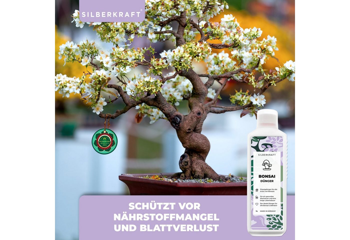 Silberkraft Pflanzendünger Bonsai Dünger für alle Arten von Bonsais, 1-St., Mineralischer NPK Flüssigdünger mit Stickstoff, Dünger für Bonsai Bild 5