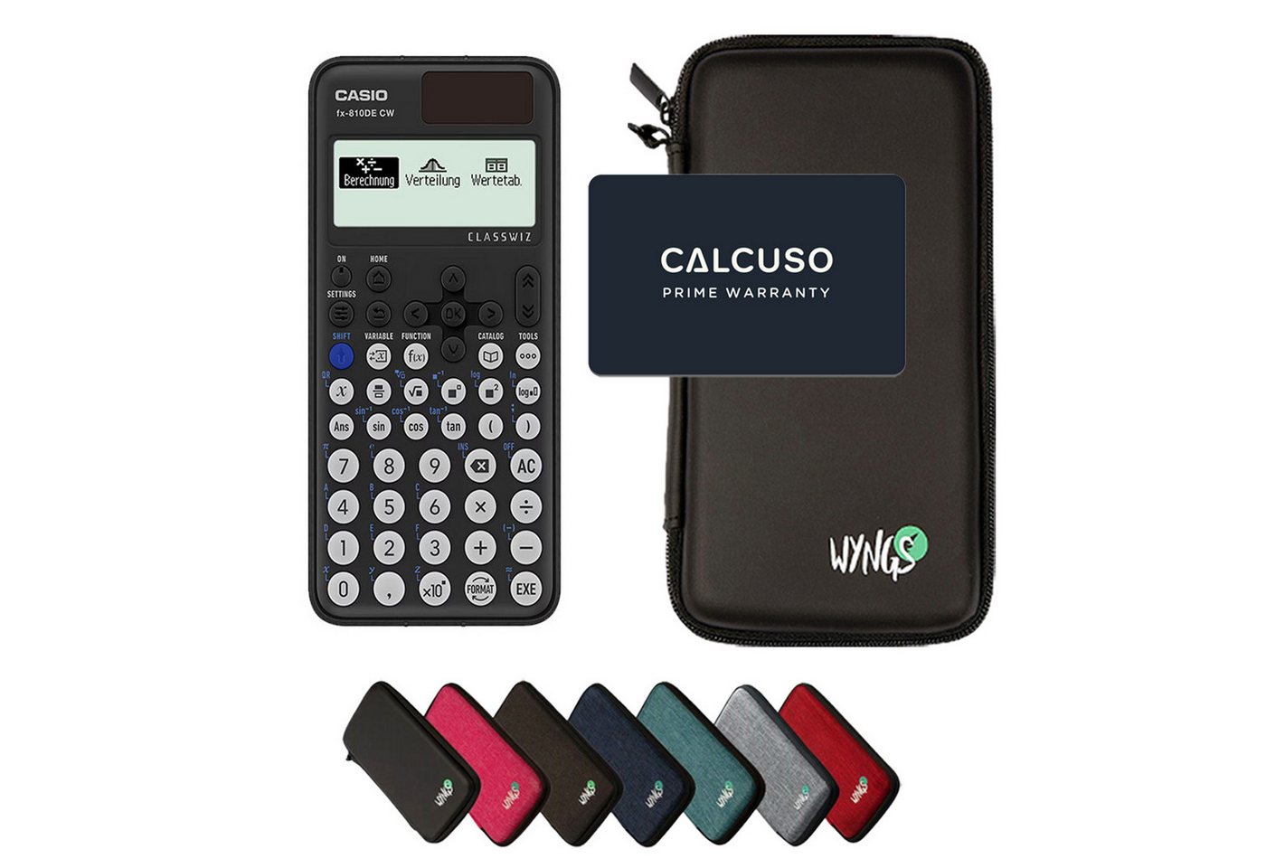 CASIO Taschenrechner fx-810DE CW ClassWiz inkl. WYNGS Schutztasche Schwarz Bild 5