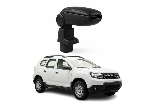 OMAC Armlehne Mittelarmlehne für Dacia Duster 2 2018-2024 PU-Leder ABS Schwarz, Langlebig,Multifunktional,Einfache Installation