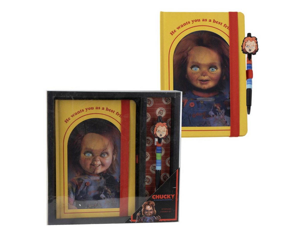 Cerda Notizbuch Chucky Schreibset Bürobedarf Set für Arbeit Studium & Freizeit Bild 3
