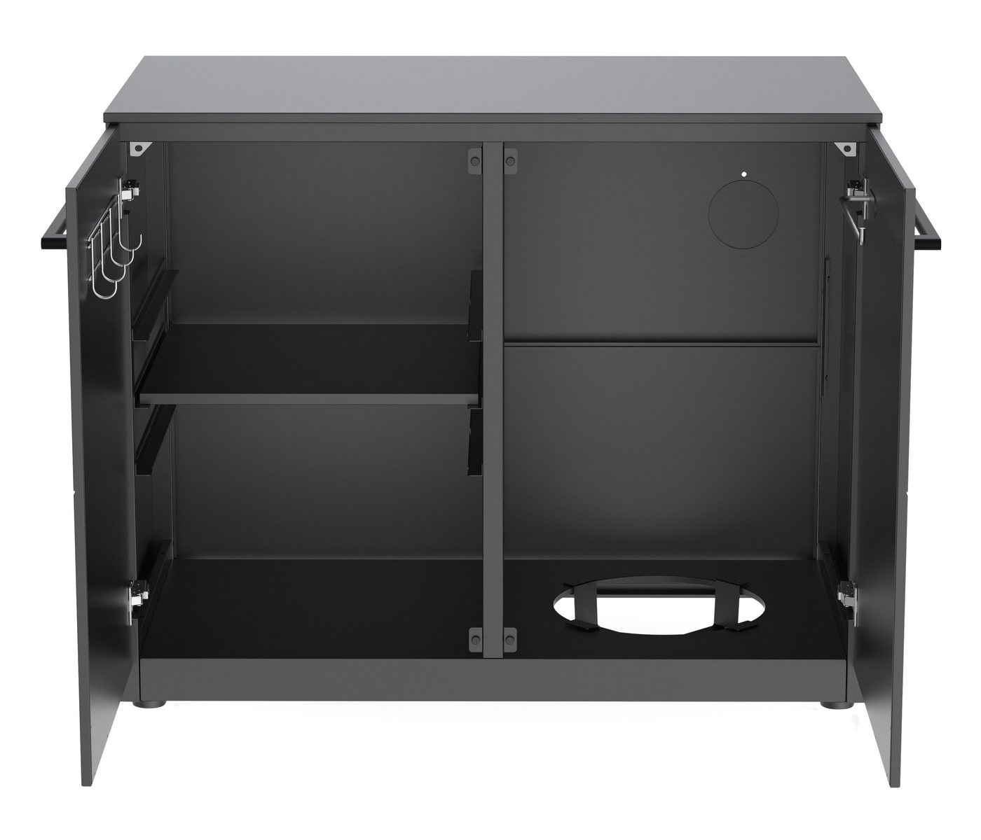 COZZE Outdoor-Küche Türmodul Elements, mit HPL Platte, 110 x 60 x 90 cm, Stahl, schwarz, flexibel erweiterbares Modul der Cozze® Outdoor-Küche Bild 4