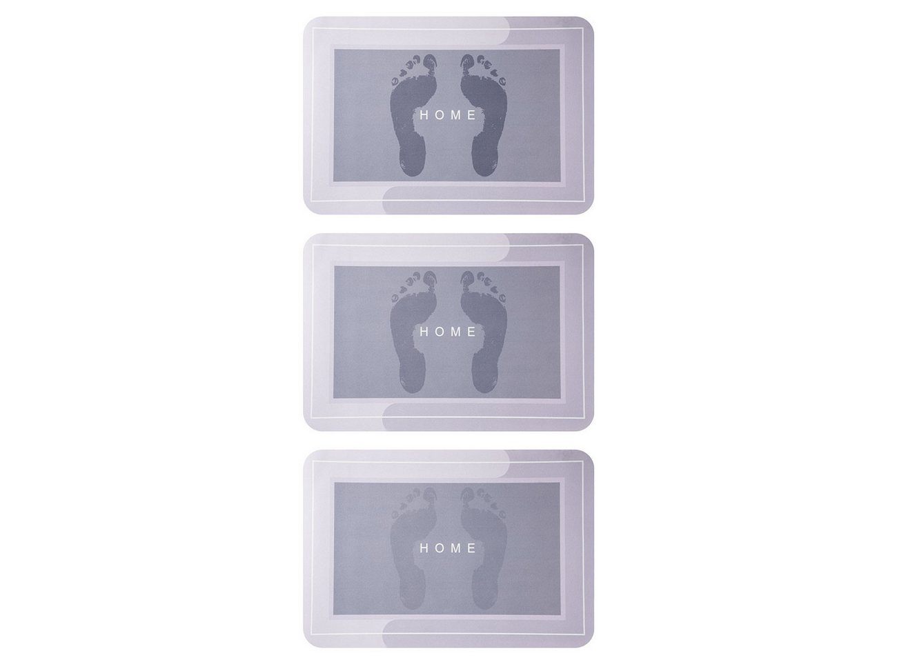 shop'n smile ideoon Badematte Anti-Rutsch-Badezimmermatte 60x40 cm Saugfähiger Badvorleger Dusche, Rutschfeste Unterseite, Extrem saugfähig, rutschfest, schmutzabweisend, schnelltrocknend, Polyester, Gummi, Rutschfeste Gummi-Unterseite & extrem saugfähige Schichten Bild 2