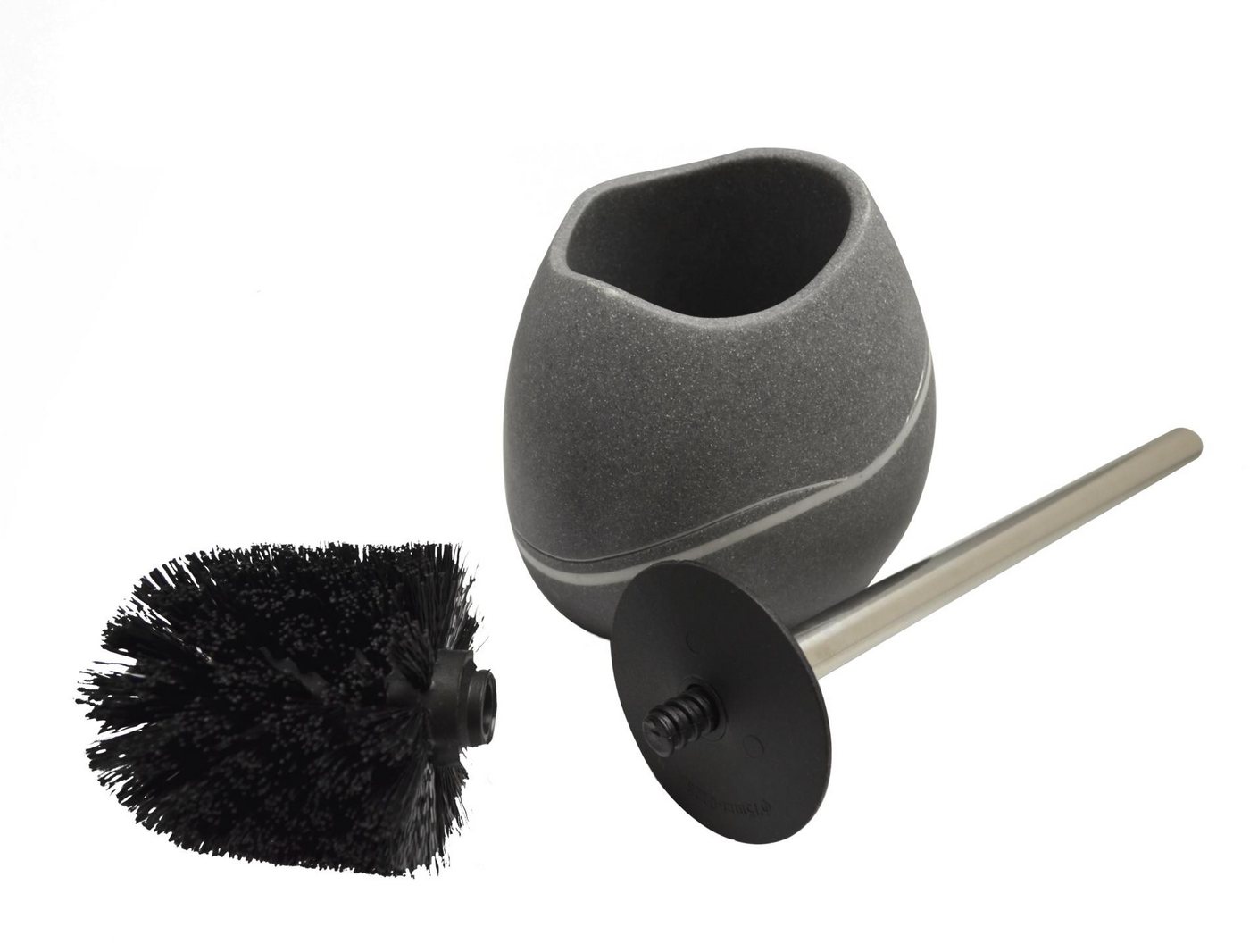 Ridder Badaccessoire-Set WC-Garnitur Little Rock grau Bild 2