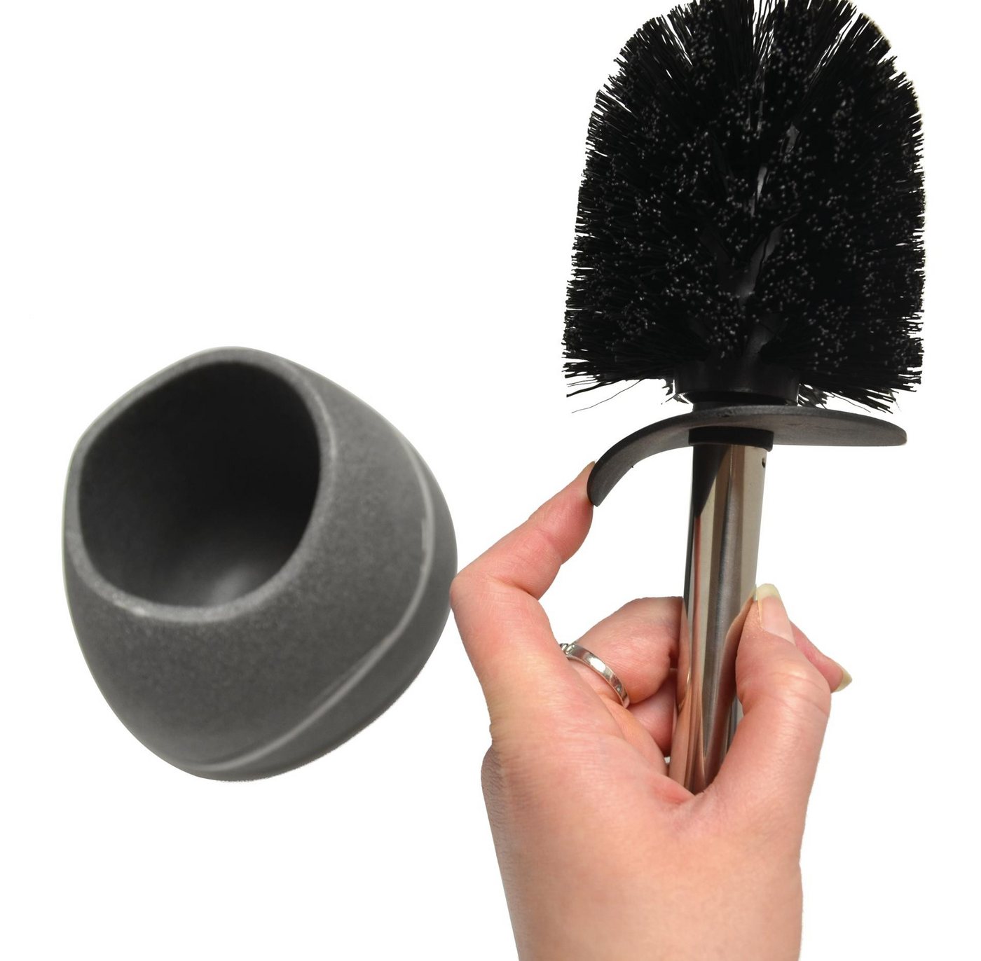 Ridder Badaccessoire-Set WC-Garnitur Little Rock grau Bild 4