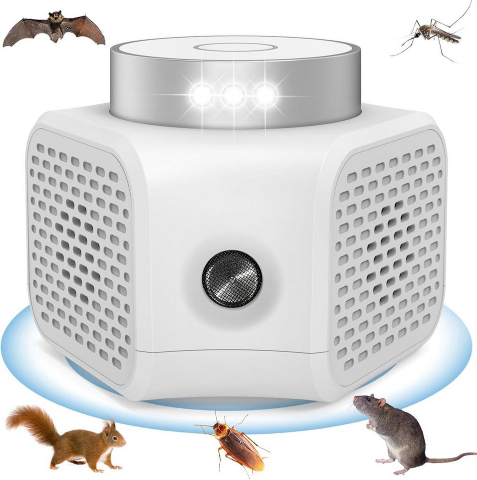 FELIXLEO Ultraschall-Tierabwehr Repel Mice, Ultrasonic Mouse Repellent, 360° Rat Repellent Bild 5