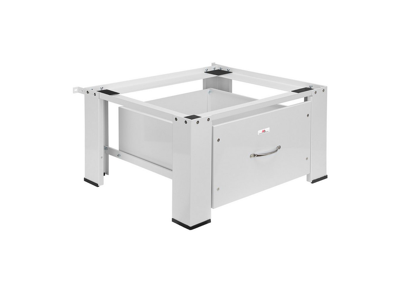 Maclean Waschmaschinenuntergestell MC-117 W Waschtrocknersockel mit Schublade, Sockel für Waschmaschine / Trockner max. Belastung 150kg Bild 2