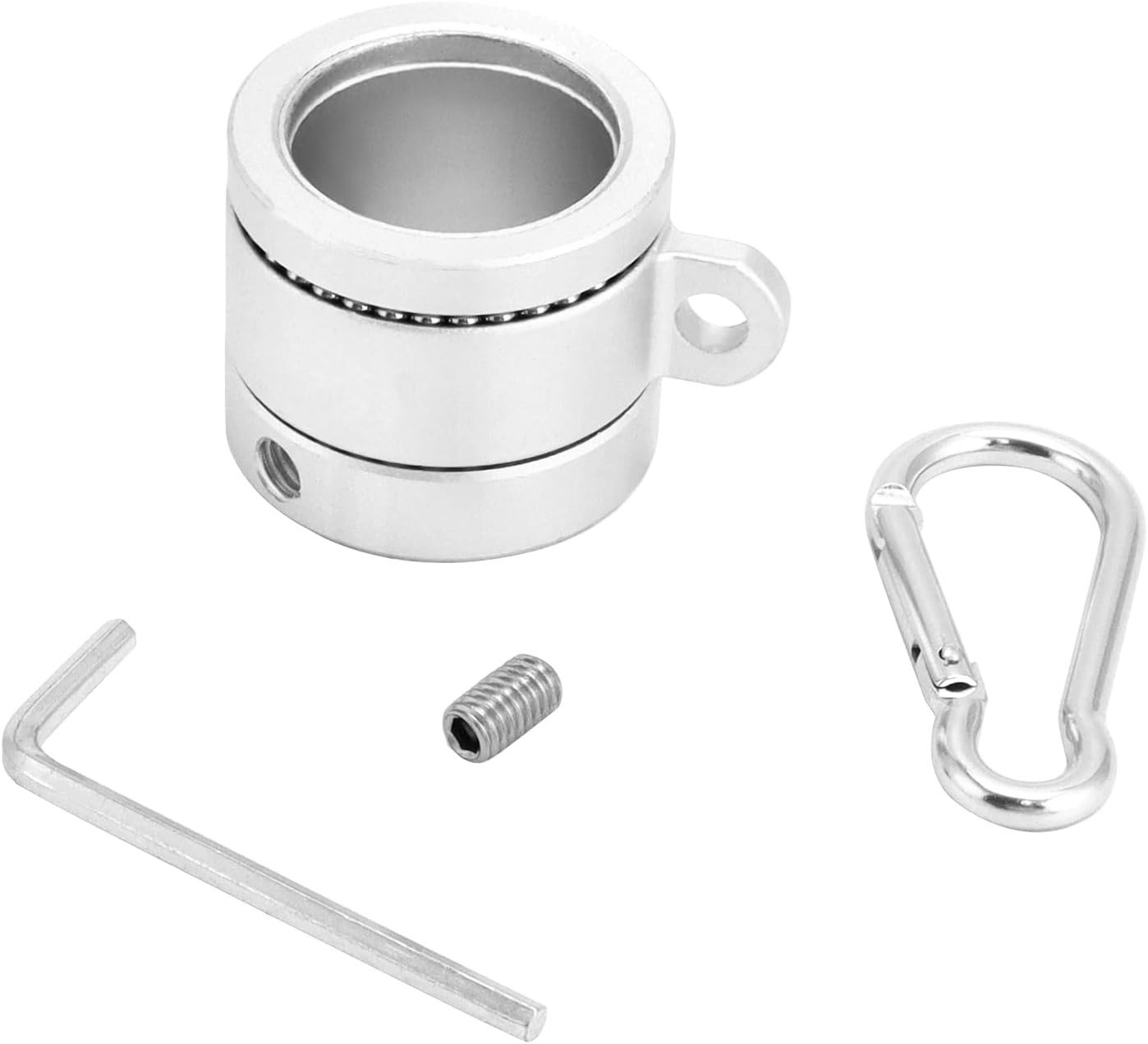 FELIXLEO Karabiner 2 Stück Aluminium Fahnenmast Ringe Karabiner 360 Grad Drehbar, (1 St) Bild 2