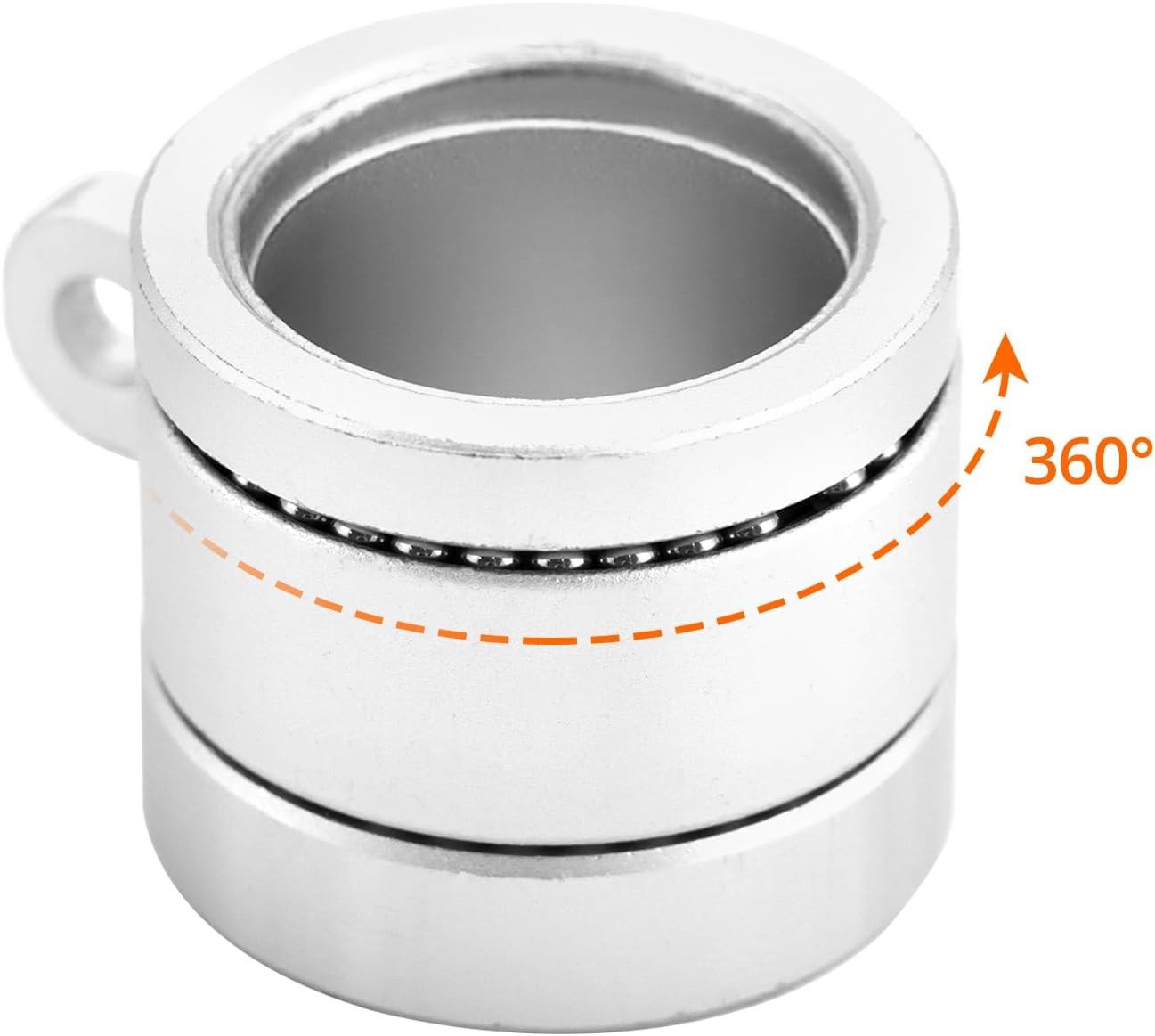 FELIXLEO Karabiner 2 Stück Aluminium Fahnenmast Ringe Karabiner 360 Grad Drehbar, (1 St) Bild 5