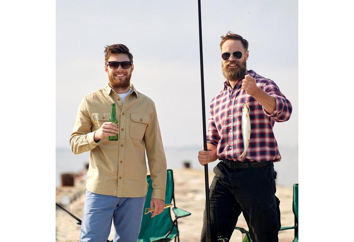 LuxusKollektion Flaschenöffner Flaschenöffner Bier Geschenke Männer Vatertag Angler Väter Fisch Bild 4