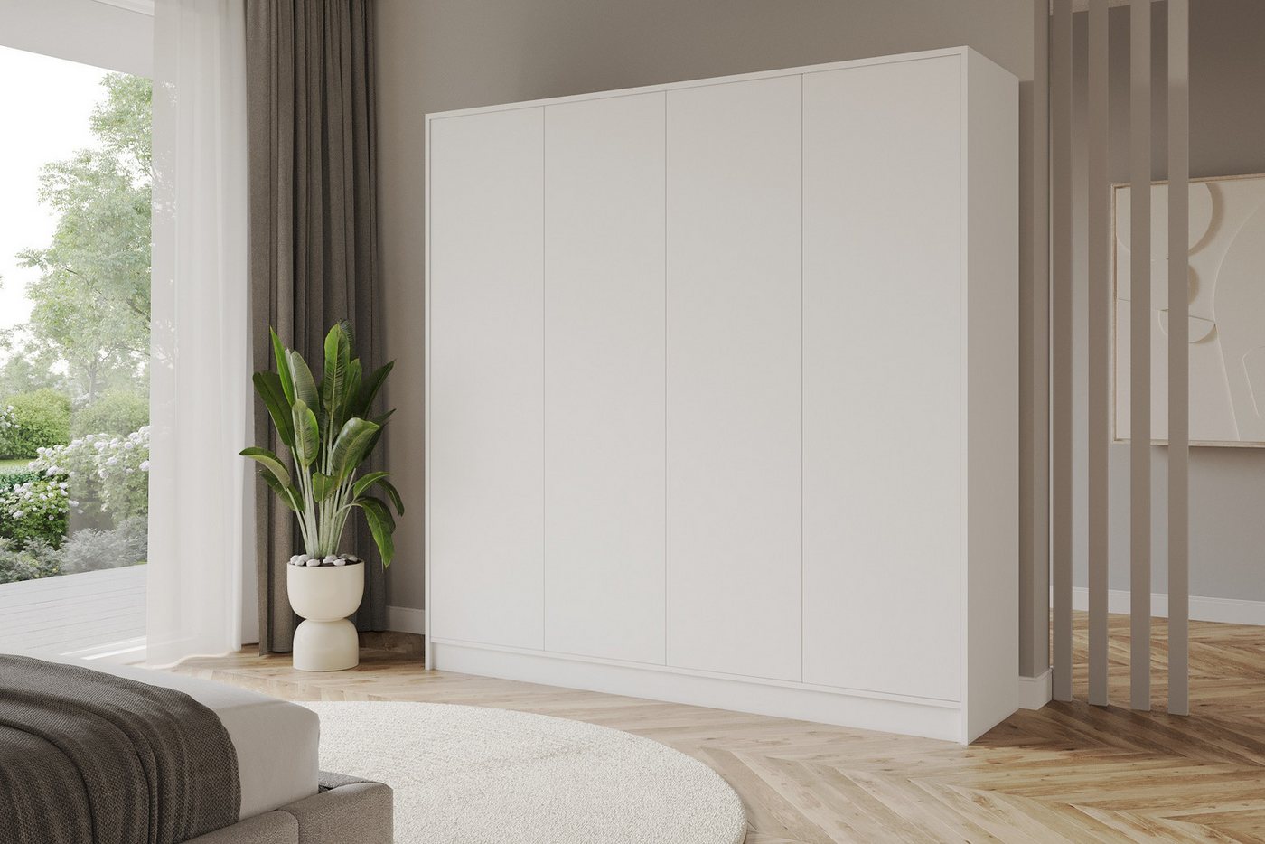 ALTDECOR Drehtürenschrank GELE (Kleiderschrank Garderobenschrank mit viel Stauraum, Moderner Schrank)