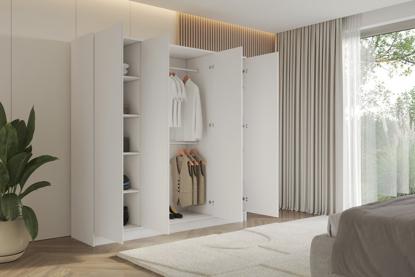 ALTDECOR Drehtürenschrank GELE (Kleiderschrank Garderobenschrank mit viel Stauraum, Moderner Schrank) Bild 5