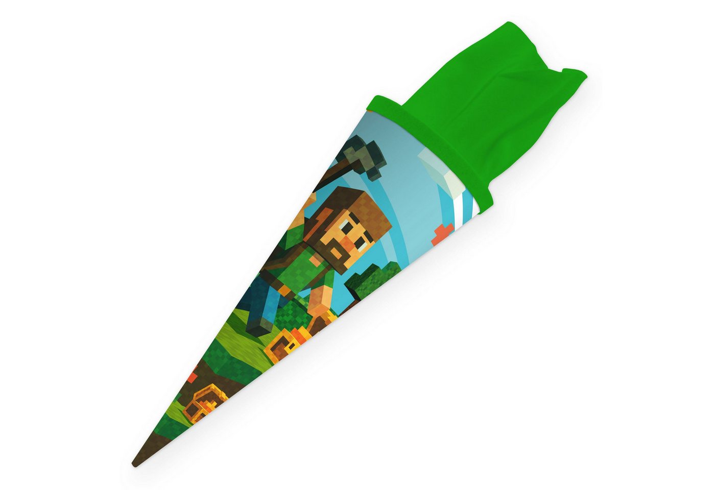 itenga Schultüte itenga Geschwister Schultüte 35cm Motiv Blockgame PIXEL