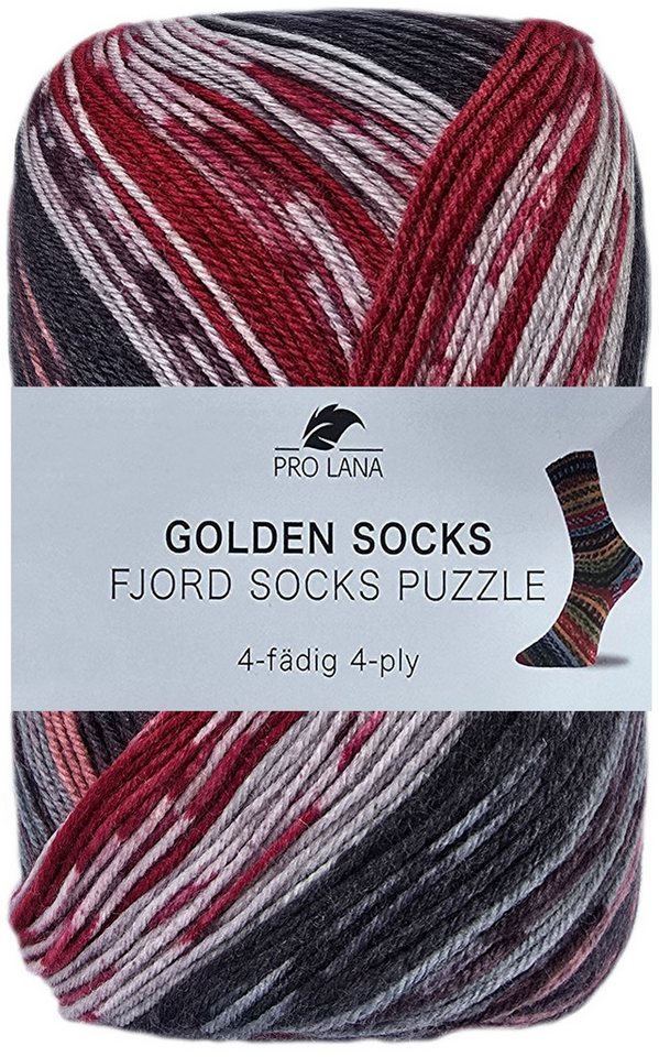 Pro Lana 100 Gramm Pro Lana Golden Socks Fjord Socks Puzzle Farbauswahl Häkelwolle