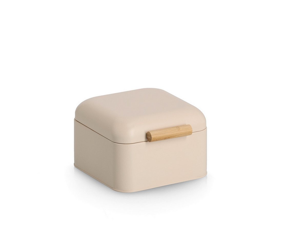 Zeller Present Brotkasten zeller Brotkasten TIMUR LBH 20x20x13,50 cm beige Brotkorb Brotbox