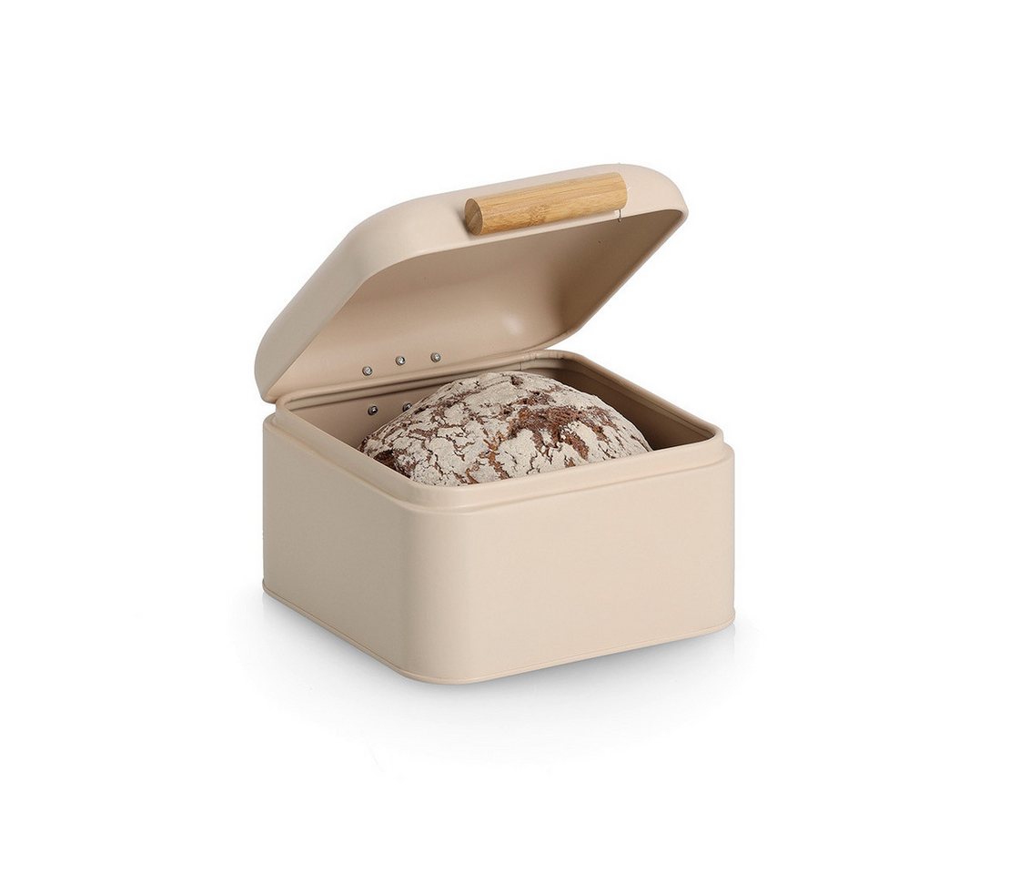 Zeller Present Brotkasten zeller Brotkasten TIMUR LBH 20x20x13,50 cm beige Brotkorb Brotbox Bild 2
