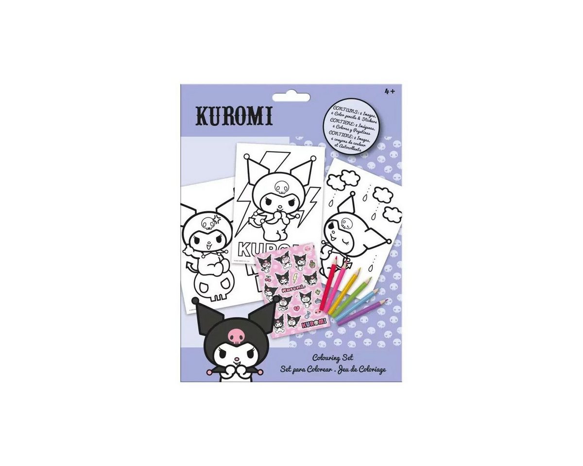 Hello Kitty Kreativset Hello Kitty Kuromi Malset mit Aufklebern
