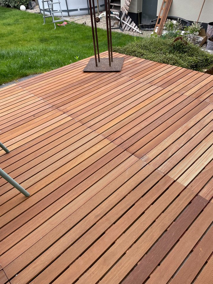 Belladoor Terrassenplatte Belladoor Holz Terrassenfliese Braun Outdoor, Holz 100x100, Braun Bild 2
