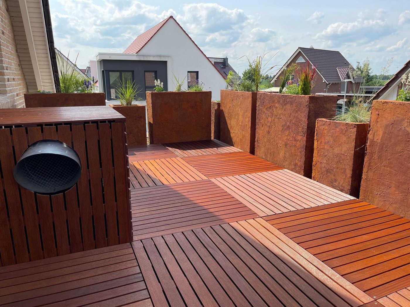 Belladoor Terrassenplatte Belladoor Holz Terrassenfliese Braun Outdoor, Holz 100x100, Braun Bild 4