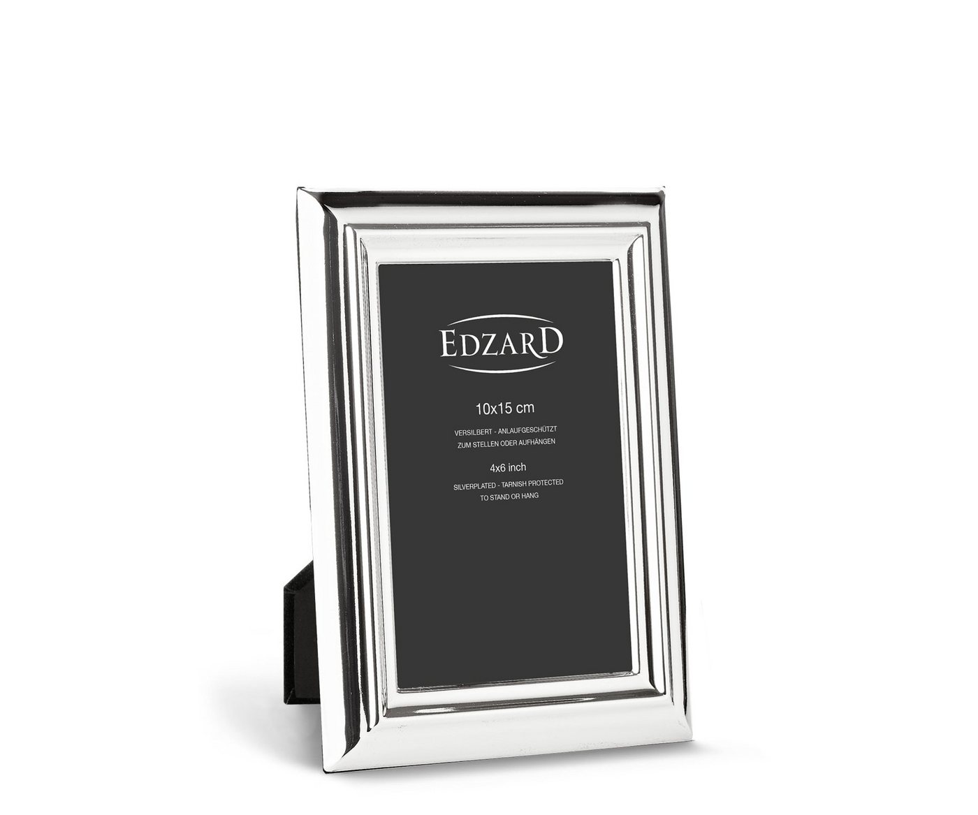 EDZARD Bilderrahmen Florenz, 2er Set für 10x15 cm Foto - edel versilberte Fotorahmen Bild 2