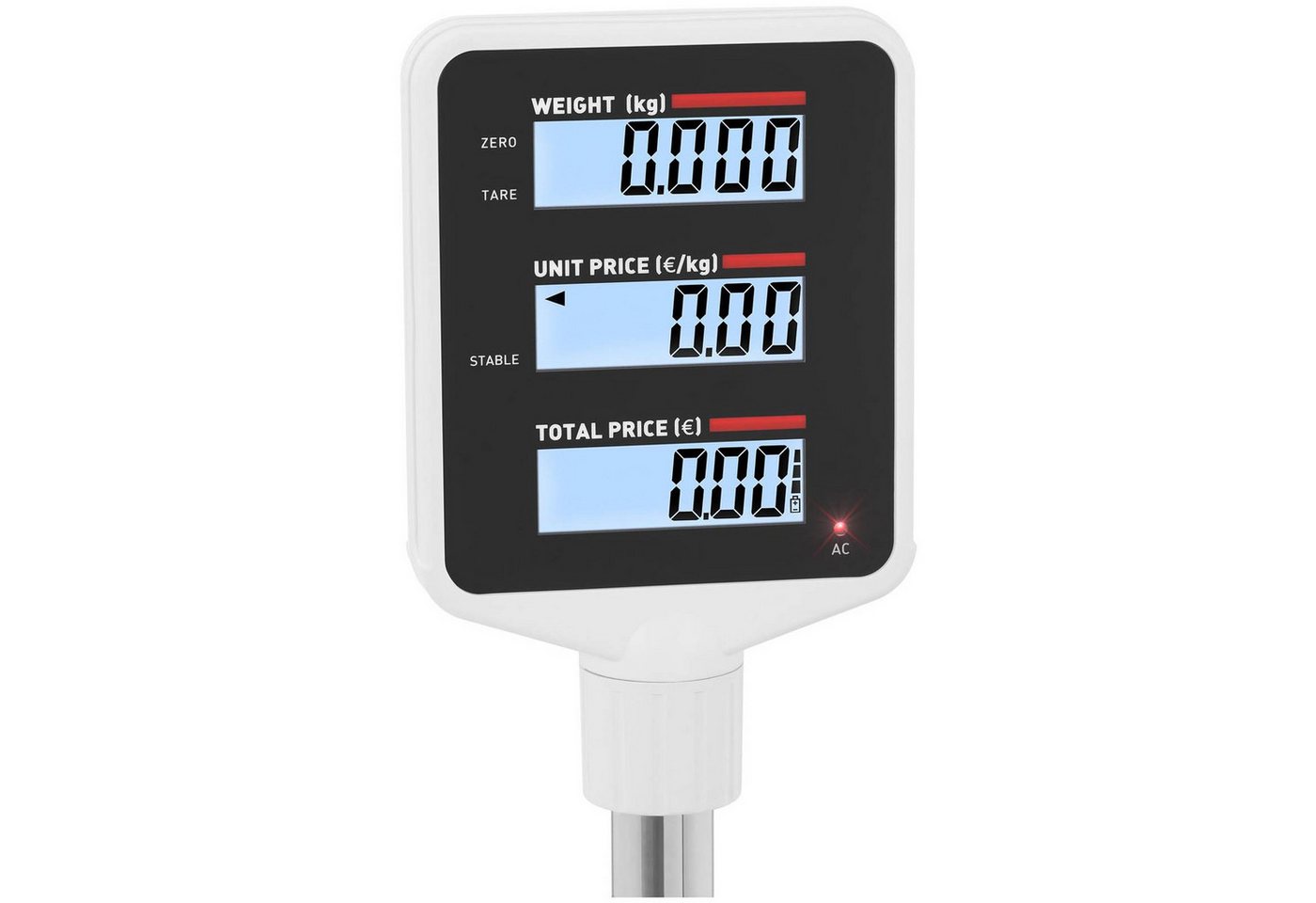 Steinberg Systems Präzisionswaage Kontrollwaage 15 kg/ 2 g Ladenwaage Preisrechenwaage Hochanzeige Markt