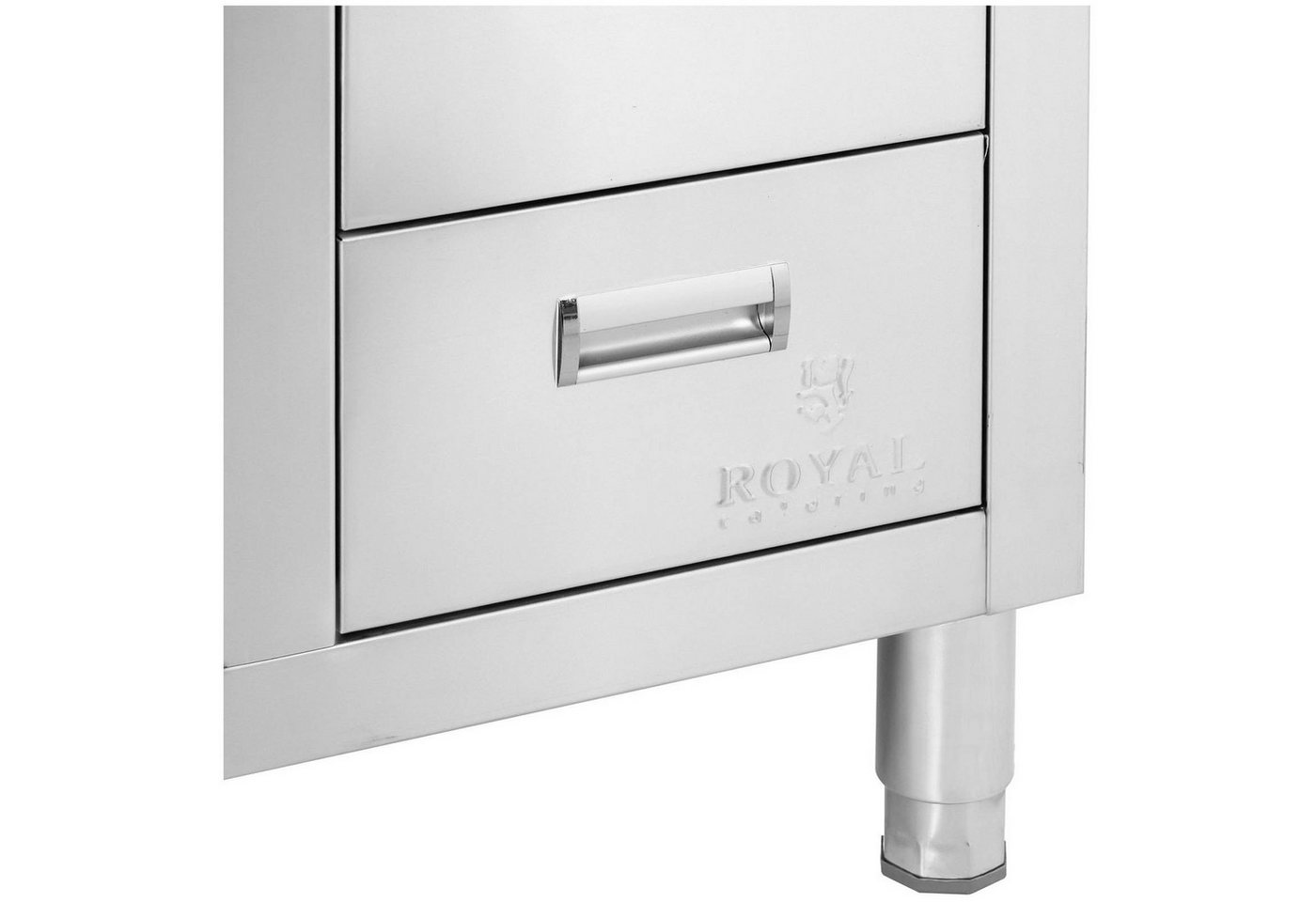 Royal Catering Spülenschrank 100 x 60 x 94,5cm Spülenunterschrank Becken Edelstahl 40x40x30cm Profi Bild 4