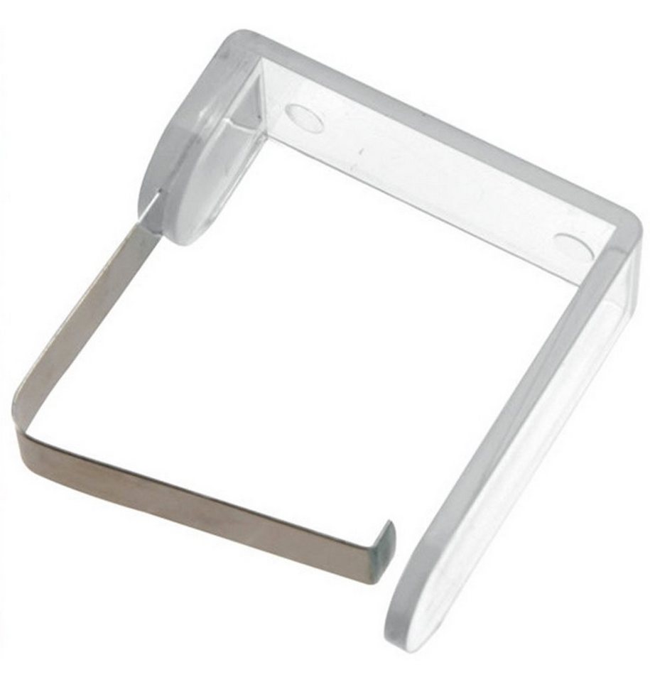 varivendo Tischtuchklammern Tischdeckenklammer 4er Set transparent, (Stück, 4-St., Tischtuschklammern), Tischdeckenhalter Tischdeckenbefestigung Outdoor Picknick Party