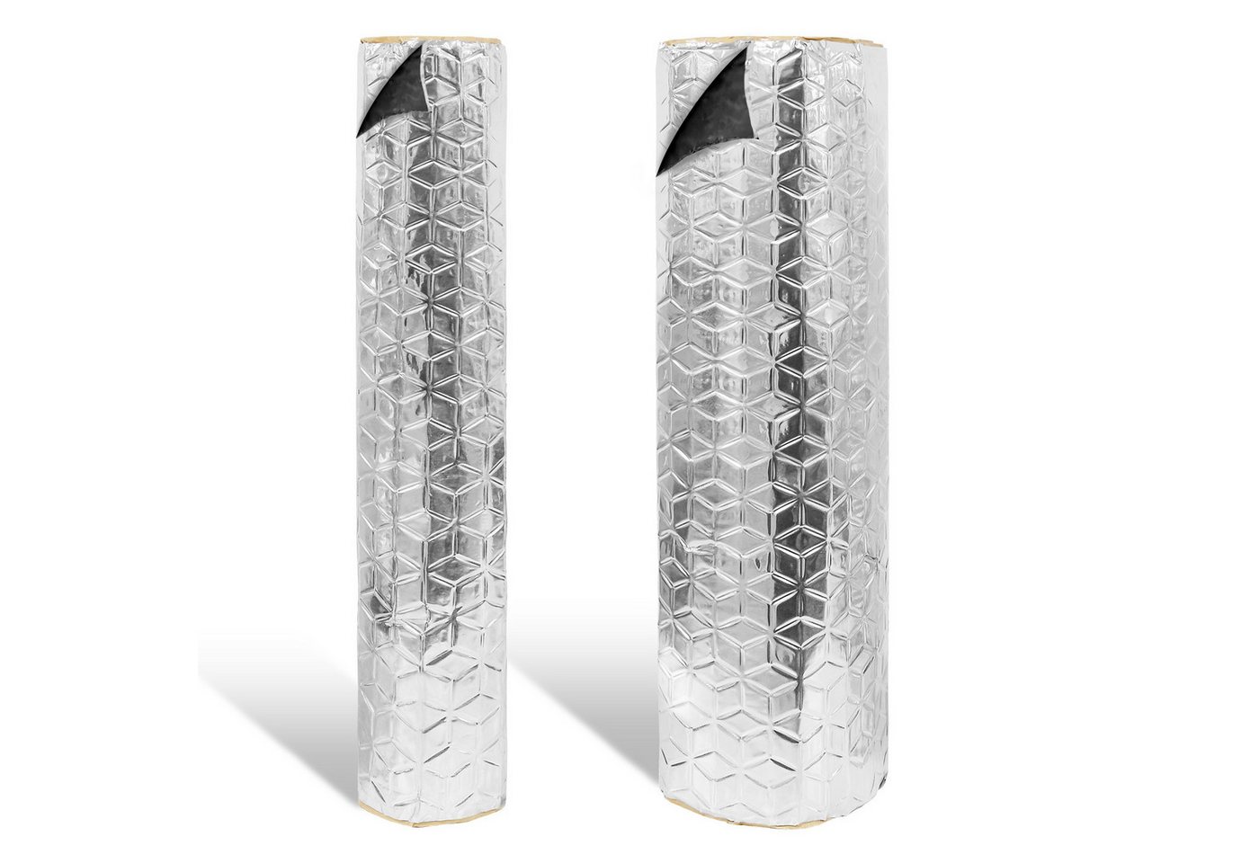 Clanmacy Dämmplatte 2x Dämmmatte 200X50cm Dämmplatte Alu-Butyl Dämmmatte Anti Dröhn Matte Bild 2