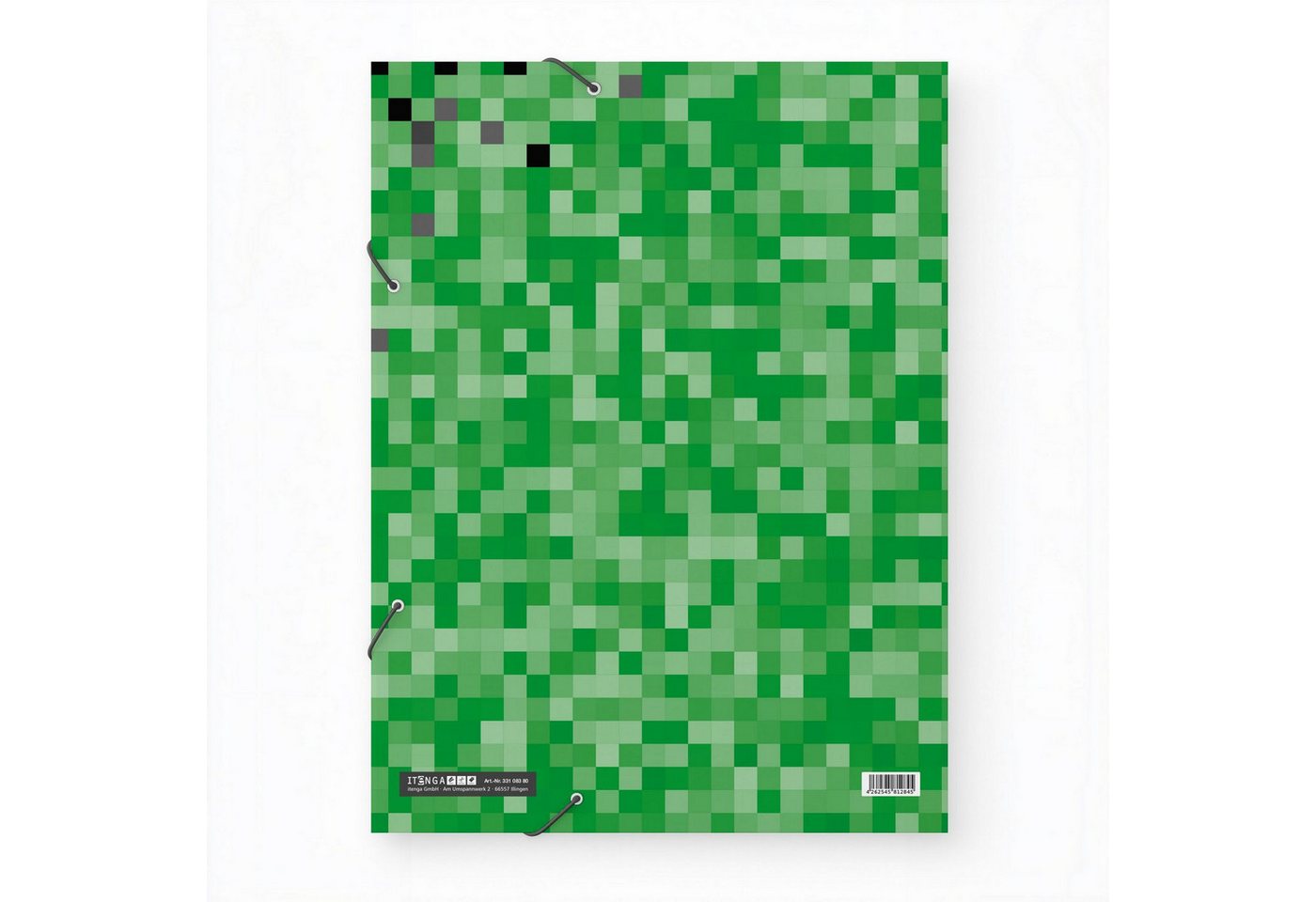 itenga Organisationsmappe itenga Gummizugmappe Zeichenmappe A3 PP Motiv PIXEL Bild 3