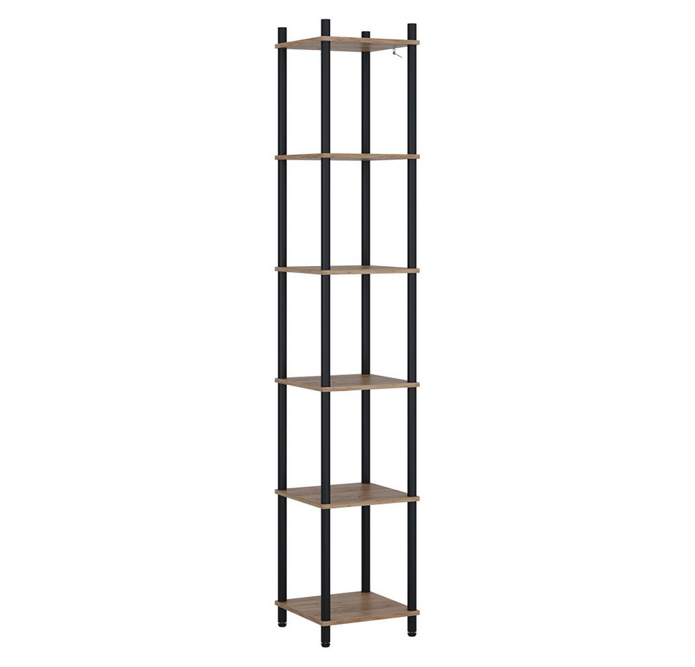 Vicco Eckregal Bivio, Goldkraft Eiche/Anthrazit, 30 x 163.5 cm 6 Ablageflächen, 1-tlg. Bild 3