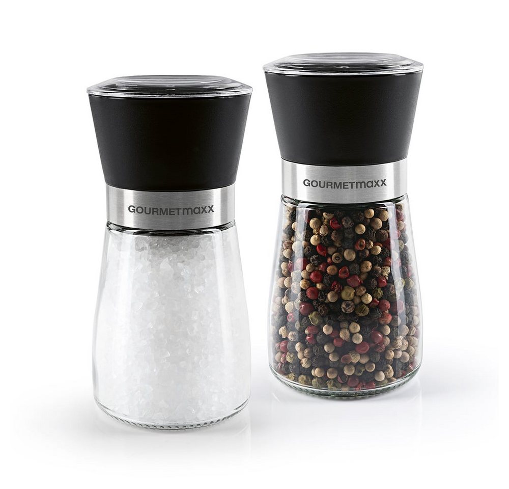 GOURMETmaxx Gewürzmühle GOURMETmaxx Gewürzmühlen 2er-Set mit einstellbarer Mahlstärke keine, (2 Stück), GOURMETmaxx Gewürzmühlen 2er-Set mit einstellbarer Mahlstärke Bild 2