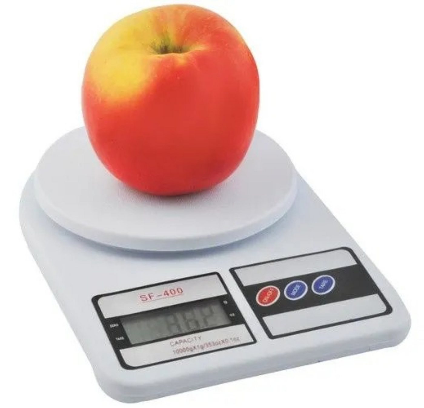 Ruhhy Küchenwaage Küchenwaage Elektronische Küchenwaage 10kg Digitalwaage LCD Weiß Glas, (Elektronische Waage mit LCD Display und Glasoberfläche für die Küche, Digitale Küchenwaage inklusive 2 AAA Batterien und Tara-Funktion 3tlg), Präzise 10kg Digitalwaage mit Abschaltautomatik und 1g Messgenauigkeit Bild 2