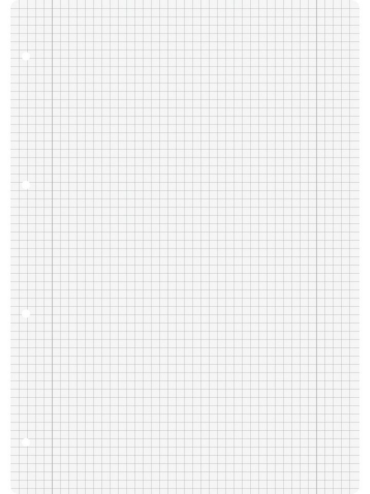 Baier & Schneider Collegeblock Ringbucheinlagen kariert 100 Blatt A4 mit Randlinie