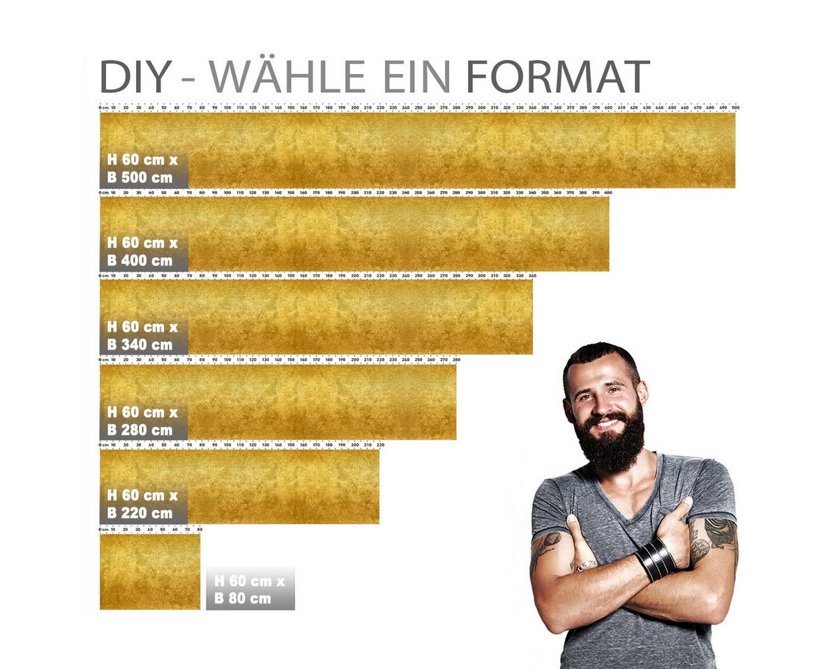 Stickerprofis Küchenrückwand ABSTRAKTES GOLD (Glasoptik), (Premium), 1,5mm, selbstklebend, hält auf besonders vielen Öberflächen Bild 2