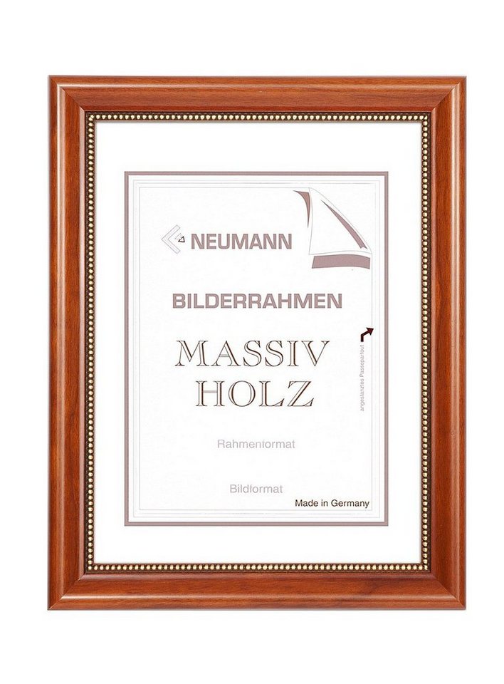 Bilderrahmen Neumann Einzelrahmen Holzrahmen LOUIS, Kirsche mit Perlenkante Bild 2