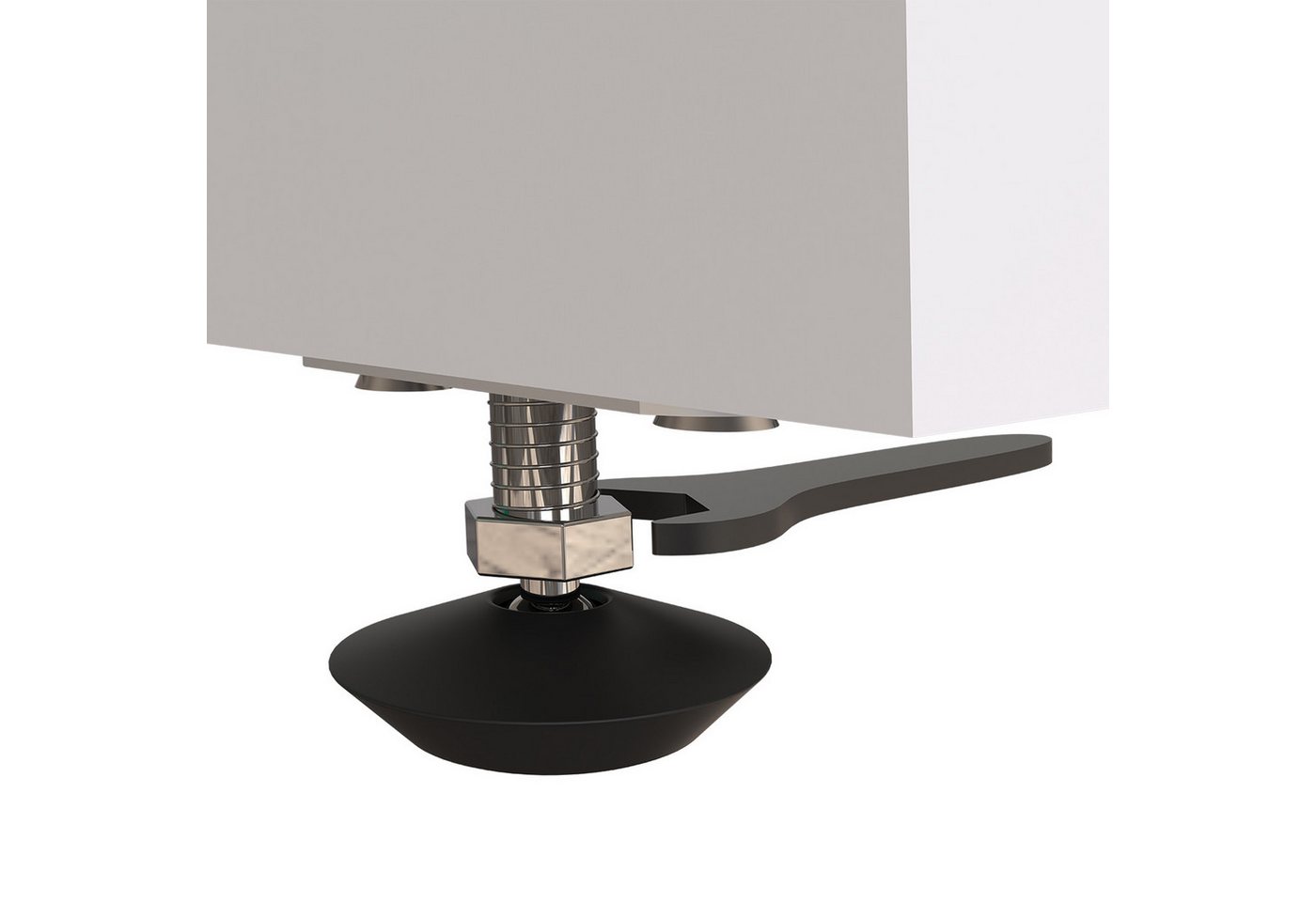 Roomart Waschmaschinenumbauschrank Waschplatz DUO-II, Trockner auf Waschmaschine, 4 Größen, 2 Farben (Waschmaschinenschrank für Trockner und Waschmaschine Überbauschrank) 4 Größenoptionen, optionaler Klappschrank, Wandbefestigung Bild 5