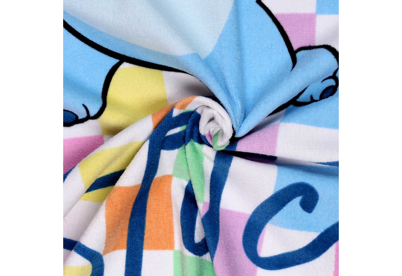 Disney Badetücher DISNEY Stitch farbenfrohes Strand- und Badetuch, 100 % Baumwolle Bild 5