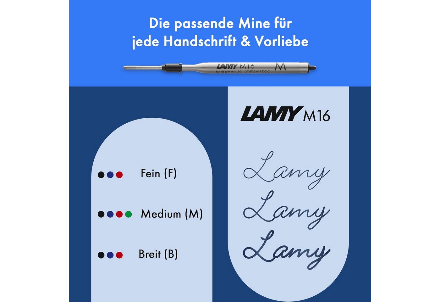 LAMY Kugelschreiber LAMY Safari Kugelschreiber 2E2 STEEL Schwarz Stärke M M16 Schreibfarbe Bild 2