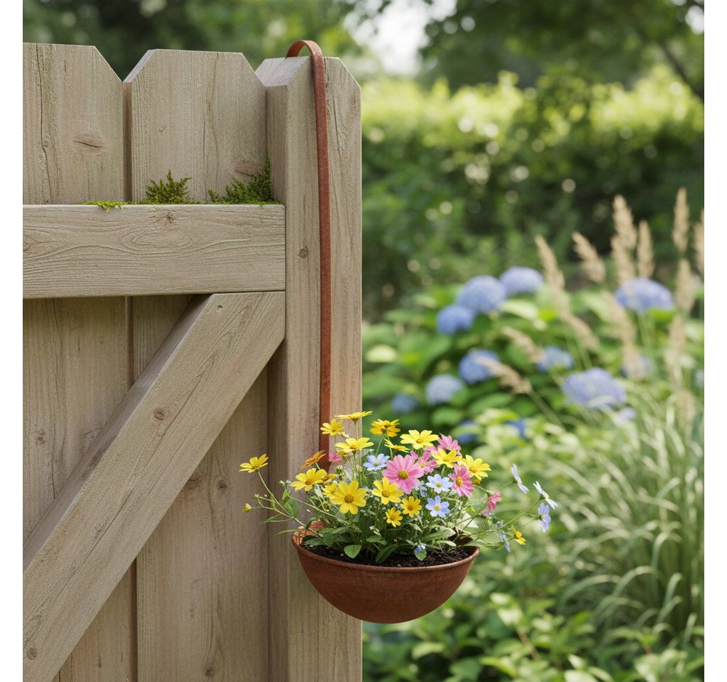 Florists Products Gartenfigur Pflanzschale Rost Hängend 2er Set Küchendeko Garten Ø16,5cm, 2 Stück Bild 2
