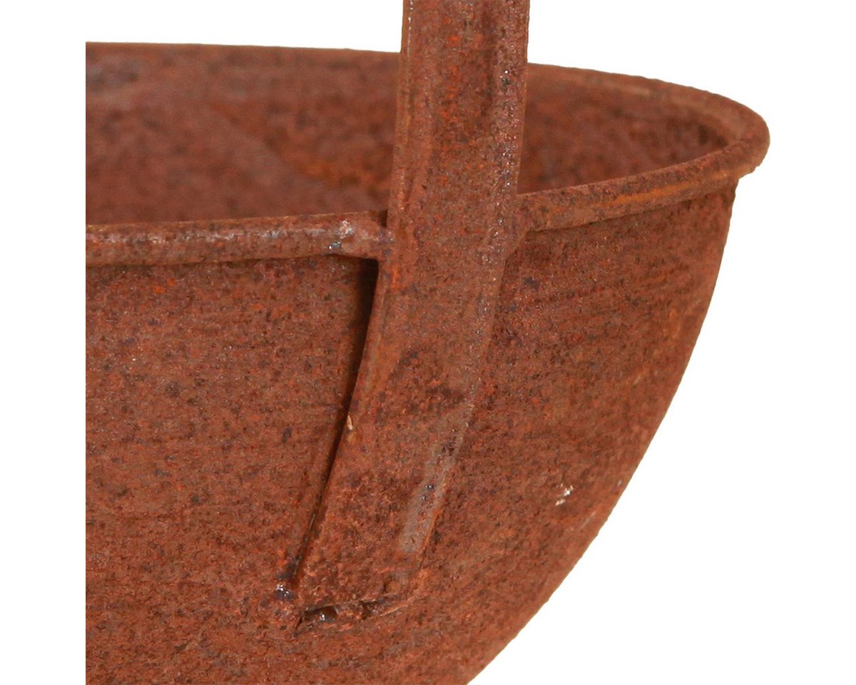 Florists Products Gartenfigur Pflanzschale Rost Hängend 2er Set Küchendeko Garten Ø16,5cm, 2 Stück Bild 5