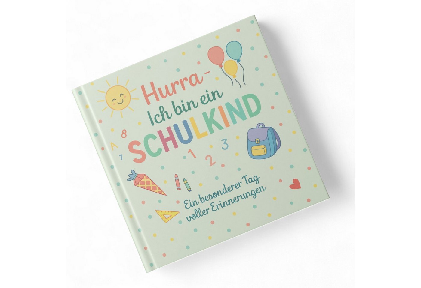 itenga Poesiealbum itenga Gästebuch Schulanfang Motiv "Hurra" ich bin ein Schulkind 88 Se