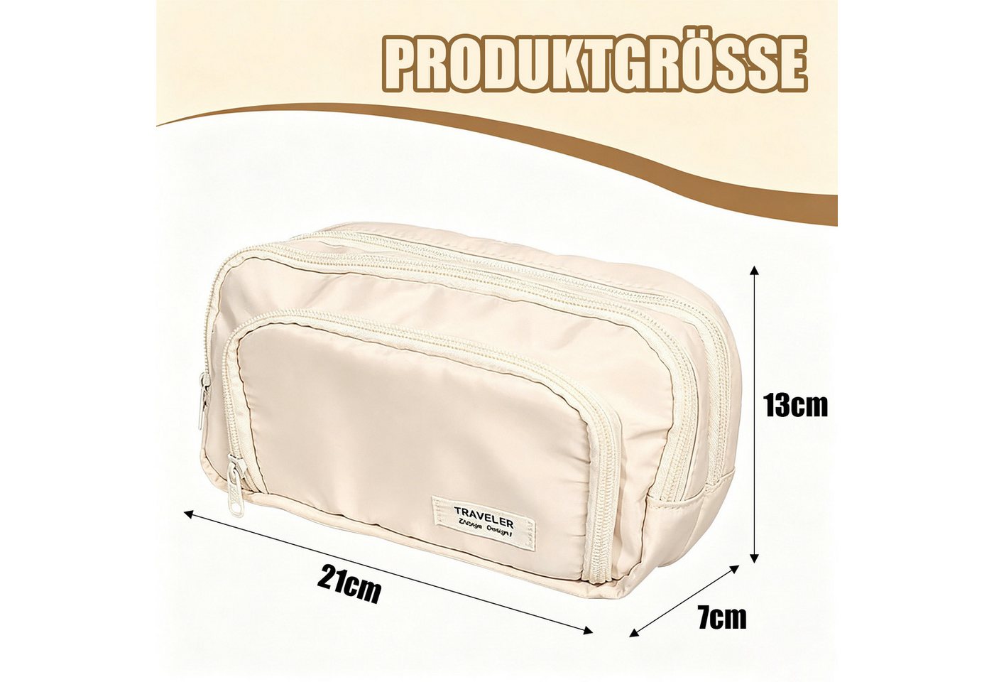 MOPUEA Federmäppchen Federmäppchen 3 Fächer Bleistifttasche Große Kapazität Schreibwarenbox, (Praktischem Reißverschluss Personalisiert Stiftetasche Schulsachen, 1-tlg., Schulmäppchen Mädchen Jungen Teenager Erwachsene Etui für Schule Büro), Multifunktionales Stiftemäppchen