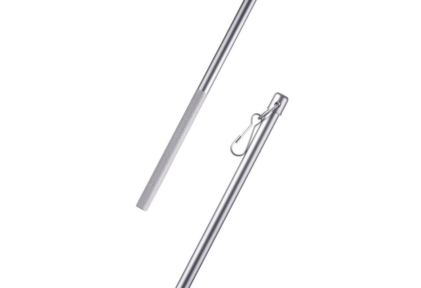 Bestlivings Paneelwagen Zubehör für Flächenvorhänge, (Gardinen Schiebestab - Silber Aluminium 100cm), Schleuderstab Gardinenstab für Vorhänge