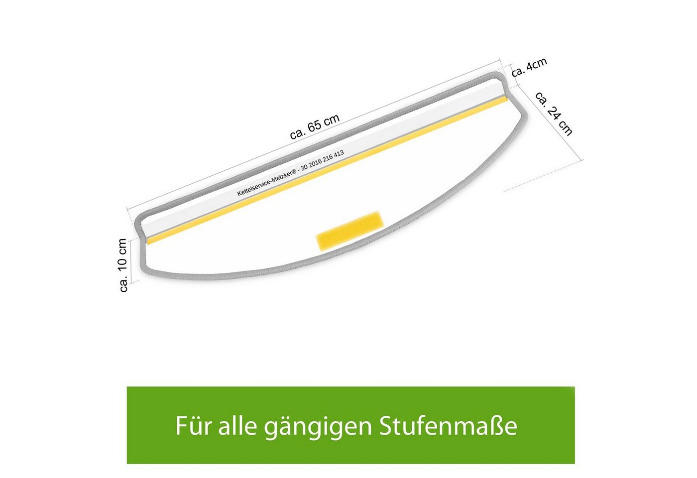 Metzker® Stufenmatte Stufenmatten Rambo New Halbrund Einzeln und SparSet´s, halbrund, Höhe: 5 mm, 15 Stück im Set - Kaffeebraun