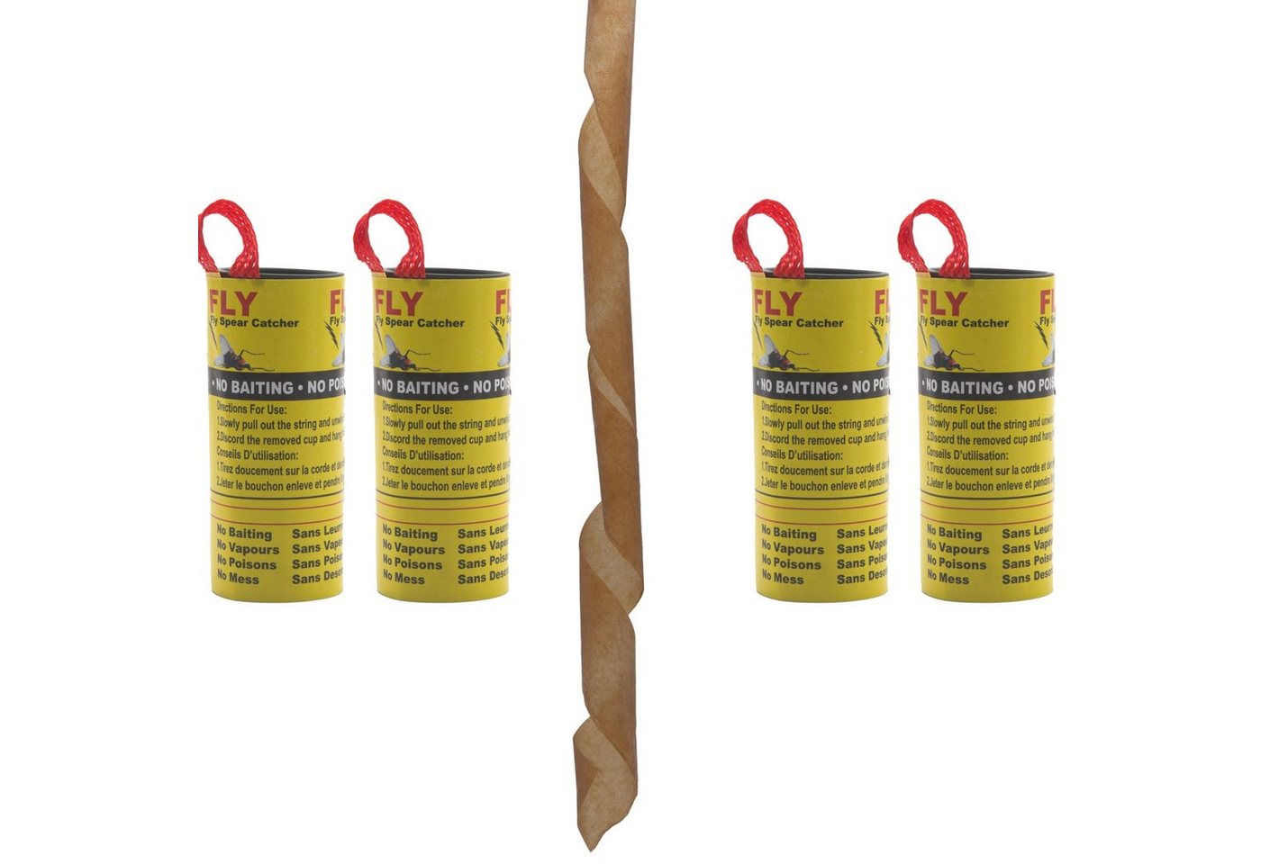 BENSON Insektenschutz-Vorhang 4-20 Fliegenfalle Insektenfalle Klebefalle, (4-St), Fliegenfänger, Leimfalle, Falle, Fliegen