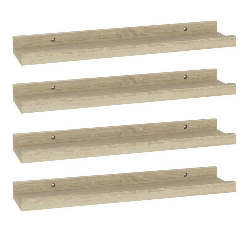 furnicato Wandregal Praktisches 40x9x3 cm in Sonoma-Eiche aus robustem MDF, 4-tlg., Pflegeleichtes Schweberegal als Ablage für Bücher und Dekoration Bild 5