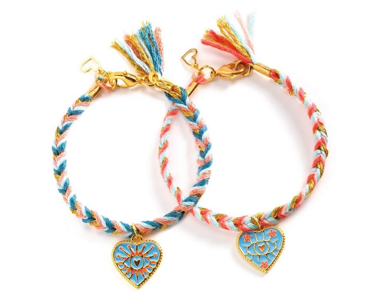 DJECO Kreativset Schmuck basteln: Herzen Armbänder Basteset Bild 3