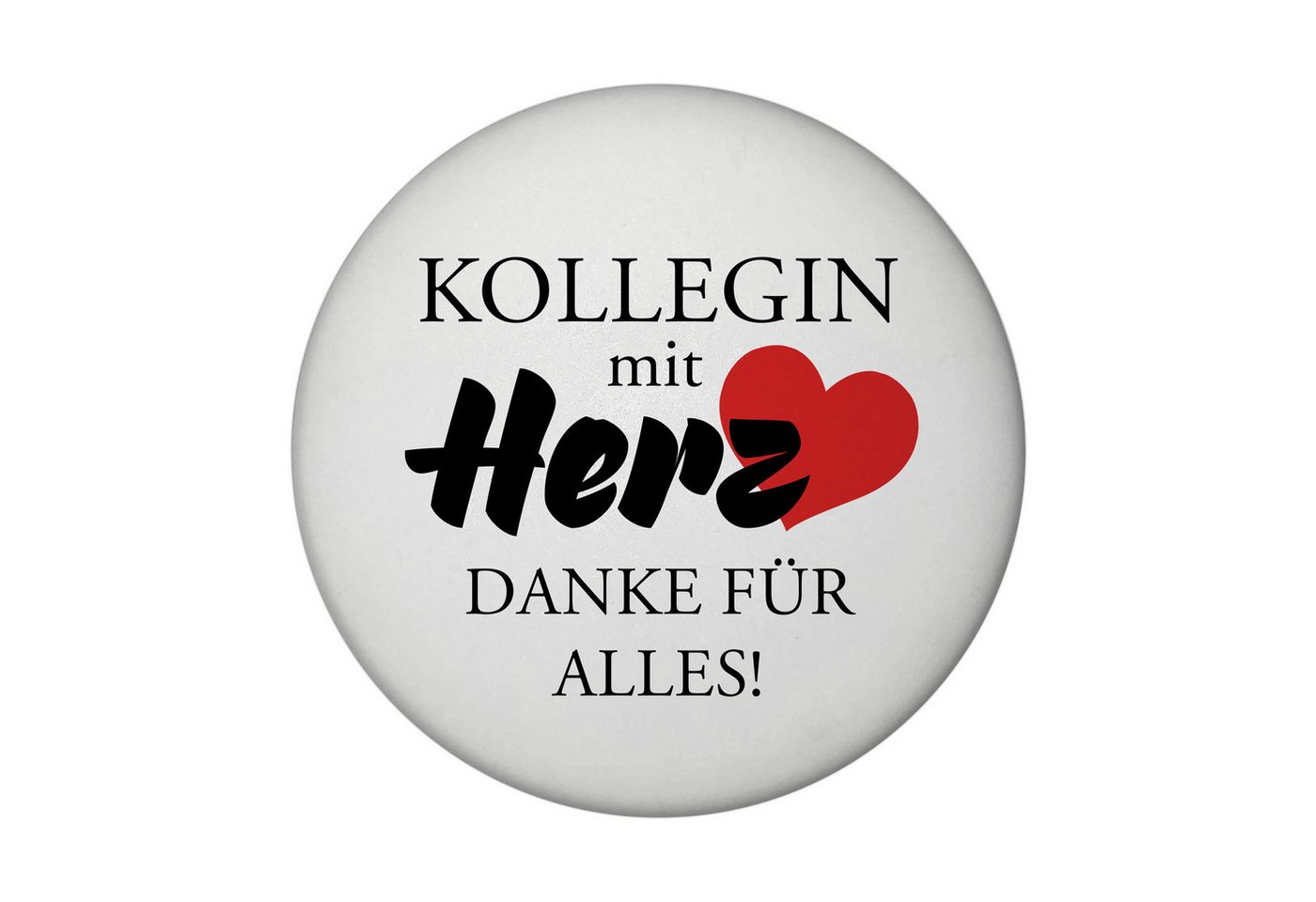 speecheese Magnet Kollegin mit Herz Danke für Alles! Magnet rund rund Bild 2