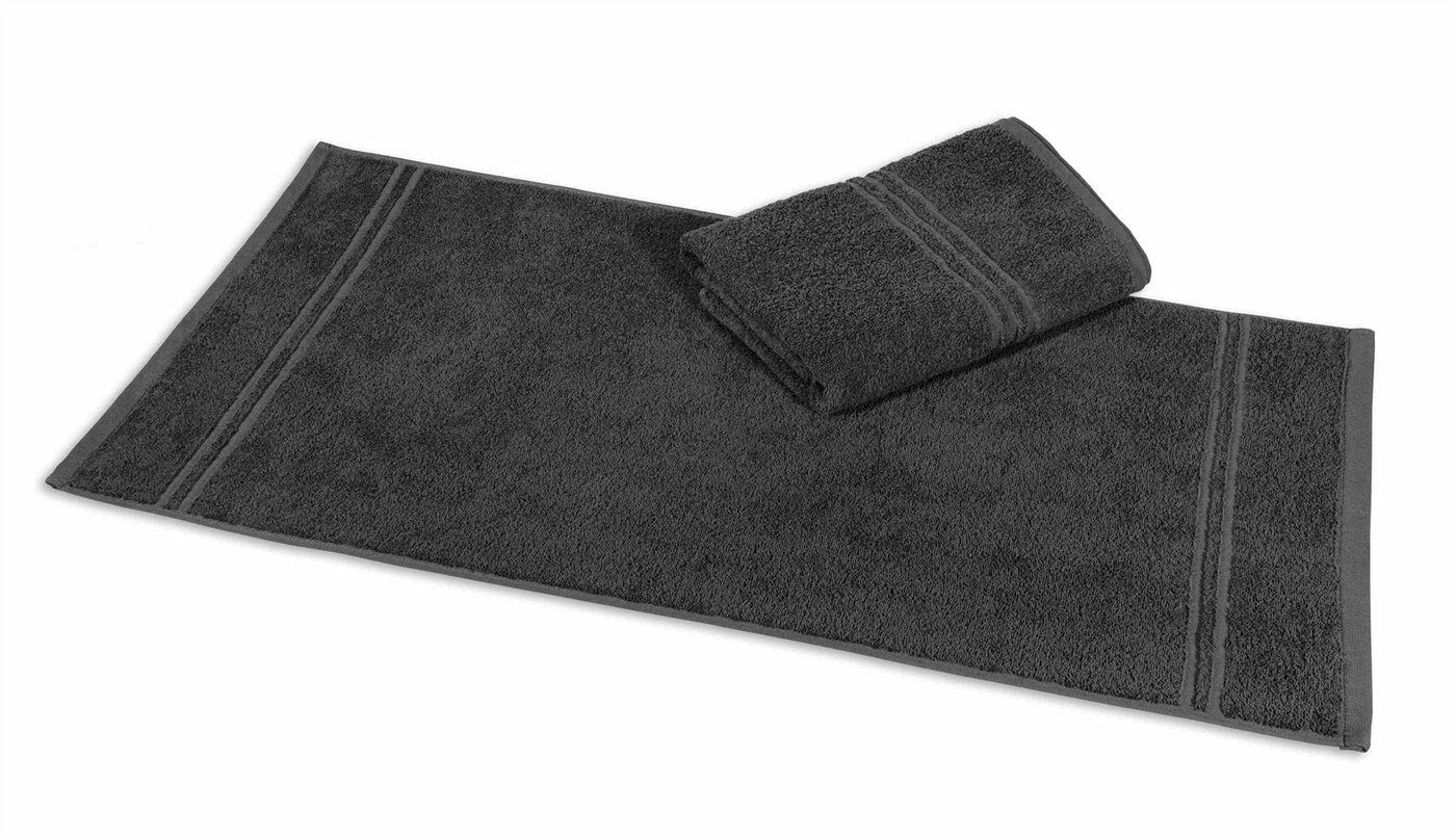 aurora Objektwäsche Badetücher Gästetuch Rio 30x50cm - 450 g/m² anthrazit, 100%BW Bild 2
